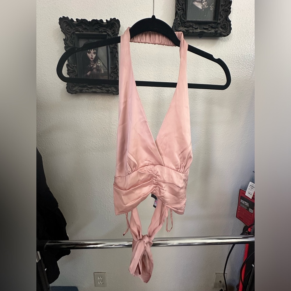 Satin Halter Top